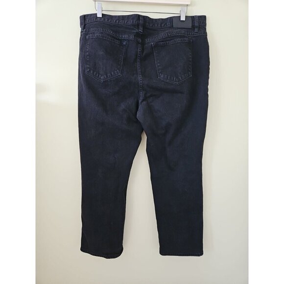 Lauren Ralph Lauren Jeans Women 18 Black Straight Ankle Classic Denim - Picture 2 of 13